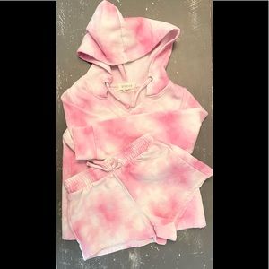 Youth Girls Hoodie and Shorts Set Size 7